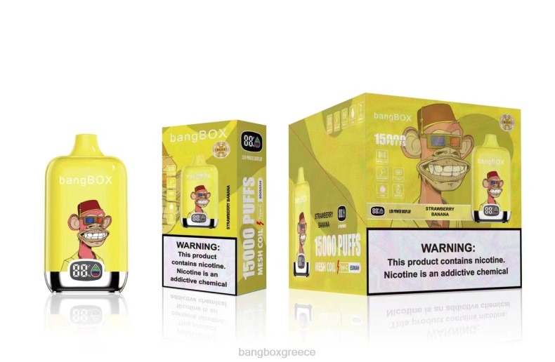 Bang Box Greece - Bang Box 15000 ρουφηξιές μπανάνα φράουλα ZB0443