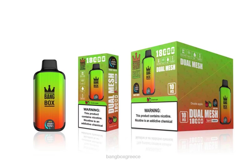 Bang Box Θεσσαλονικη - Bang Box 18000 ρουφηξιές διπλό μήλο ZB0493