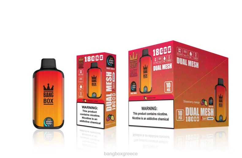 Bang Box Θεσσαλονικη - Bang Box 18000 ρουφηξιές μάνγκο φράουλα ZB0499