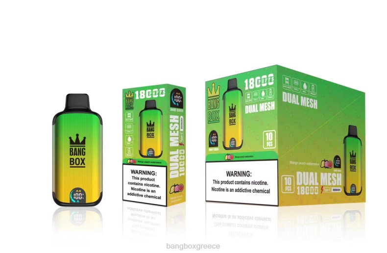 Bang Box Vapes - Bang Box 18000 ρουφηξιές μάνγκο ροδάκινο καρπούζι ZB0489
