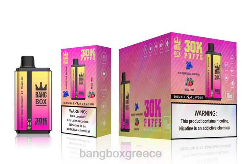 Bang Box Price - Bang Box 30000 ρουφηξιές διπλές γεύσεις βατόμουρο ξινό βατόμουρο & ανάμεικτα φρούτα ZB0466