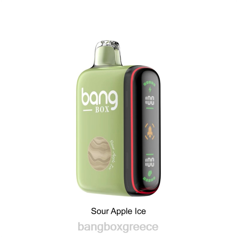 Bang Box Vape - Bang Box Έξυπνη οθόνη ισχύος 9000-18000 ρουφηξιών ξινός πάγος μήλου ZB0428