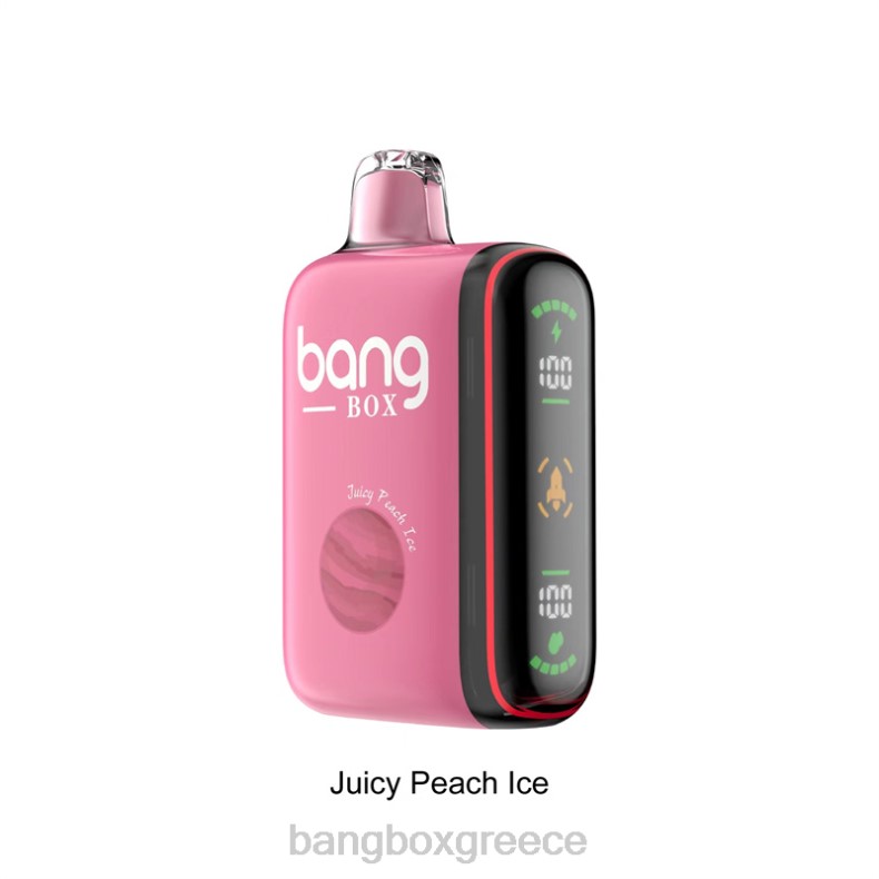 Bang Box Vapes - Bang Box Έξυπνη οθόνη ισχύος 9000-18000 ρουφηξιών ζουμερός πάγος ροδάκινου ZB0429