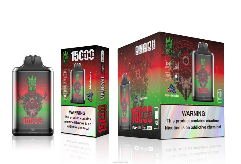 Bang Box Αθήνα - Bang Box s1-15000 ρουφηξιές τριπλός πάγος μούρων ZB04104