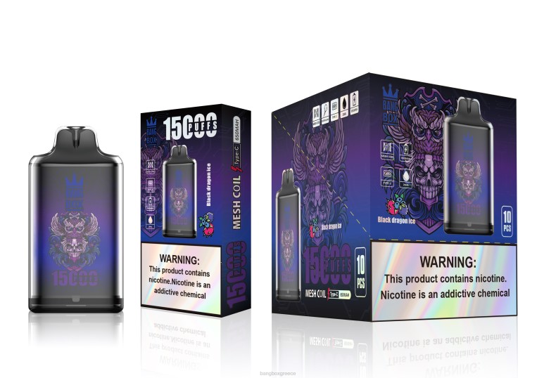 Bang Box Αθήνα - Bang Box s1-15000 ρουφηξιές πάγος μαύρου δράκου ZB04110