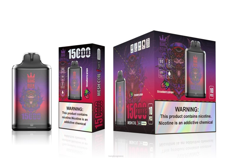 Bang Box Θεσσαλονικη - Bang Box s1-15000 ρουφηξιές σταφύλι φράουλα ZB04111