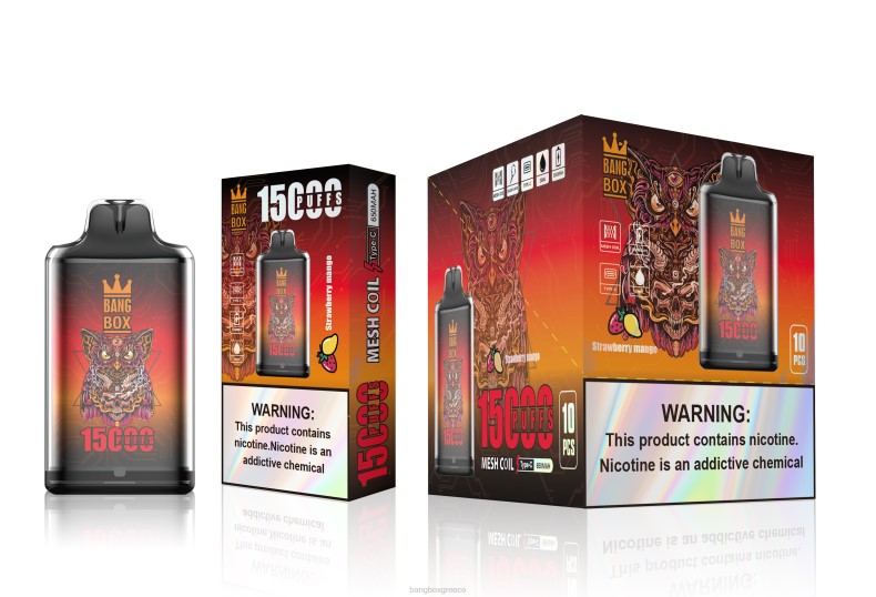 Bang Box Vapes - Bang Box s1-15000 ρουφηξιές μάνγκο φράουλα ZB04101