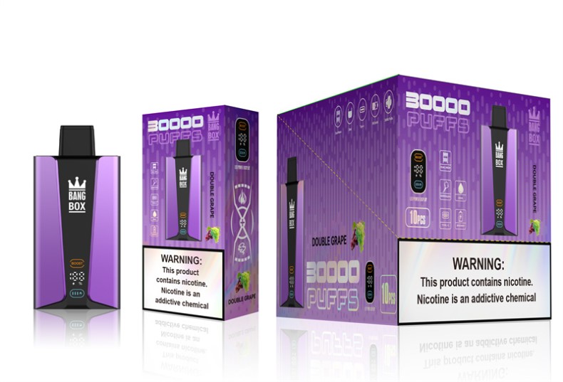 Bang Box Greece - Bang Box Έξυπνη οθόνη 30000 ρουφηξιών διπλό σταφύλι ZB0485